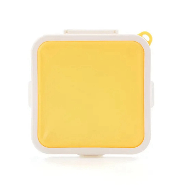 Portable Silicone Microwave Sandwich Storage Box Bento School Breakfast Lun