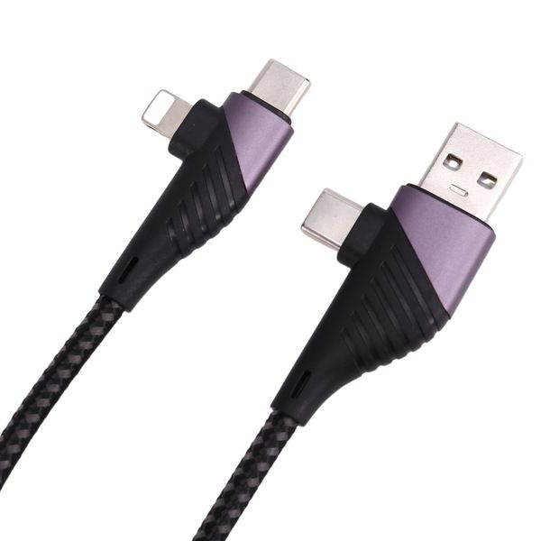 4-In-1 Pd Usb C Cable Fast Charging Usb Type C To Type C Ios Cable