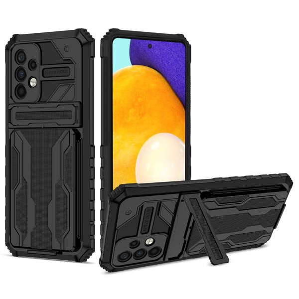 JGKB Shockproof Cardholder Kickstand Case For Samsung A32 4G LTE