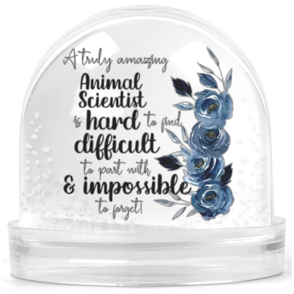 A Truly Amazing Animal Scientist Gift Snow Globe