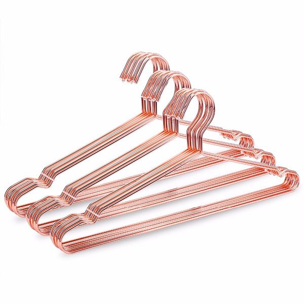 10Pcs Rose Copper Gold Clothes With Groove Heavy Duty Strong Suit