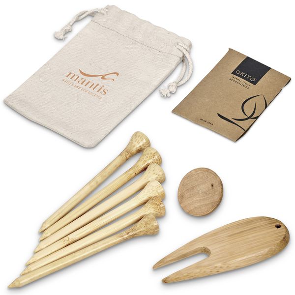 Bamboo Golf Accessories Set
