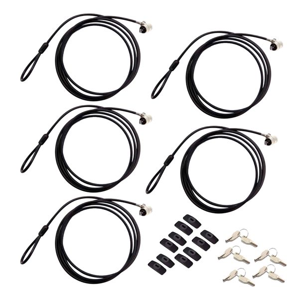 Killer Deals Anti-Theft Hardware Cable Lock- PC, Laptop, Tablet &amp; Phone x5