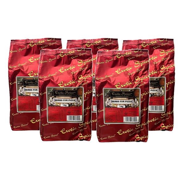 Exotic Spices Herbs For Pizza - 5 Pack