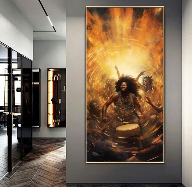 Canvas Wall Decor - Nyabinghi Serenade Abstract - 0771