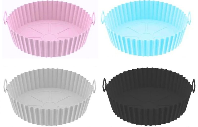 Reusable Pastel Silicone Air Fryer Liners - Pack of 4