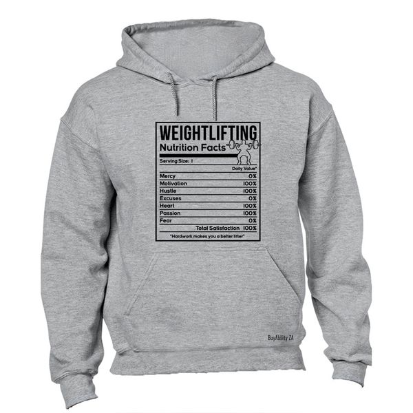Weightlifting Nutrition - Hoodie
