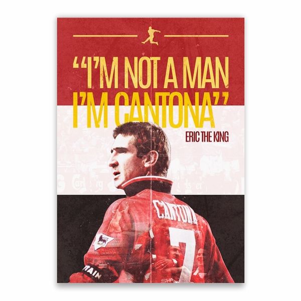 Eric Cantona Quote Poster - A1