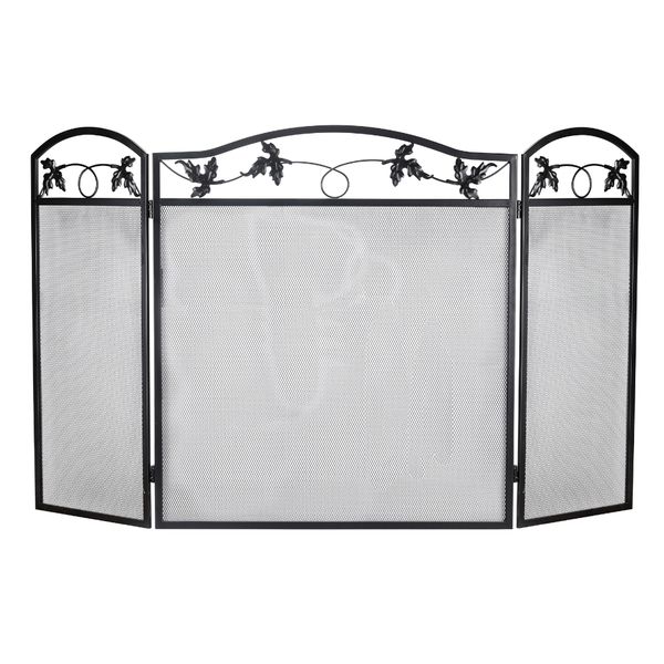 Fire Place Screen 3 Fold Vineyard