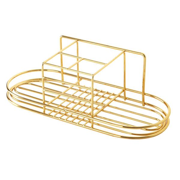 Wall Mounted Bathroom Razors Storage Rack Cosmetics Space Saving Stand Vent
