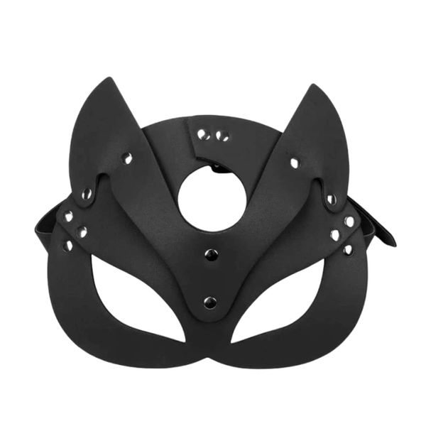 Alternative Gothic Faux Leather Mask - Fox