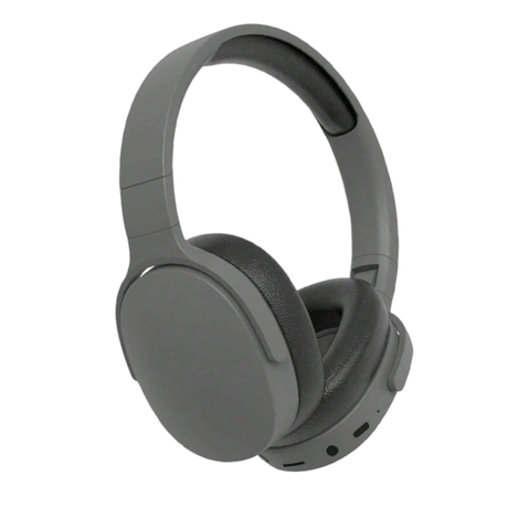 Button Controlled Wireless Headset With Active Noise Cancellation - Black Image