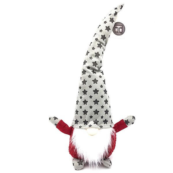 Bufftee Christmas Gnome Santa Figurine -Large Star Hat Chomsky Doll