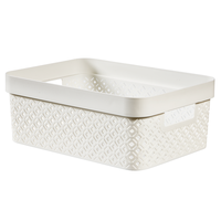 Curver By Keter Terrazzo 4.5L Storage Basket - White