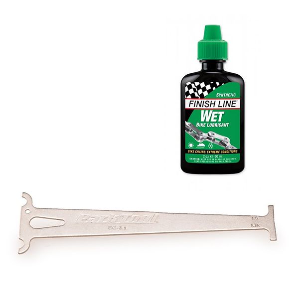 Park Tool CC-3.2 &amp; Finish Line Wet Lube - Combo