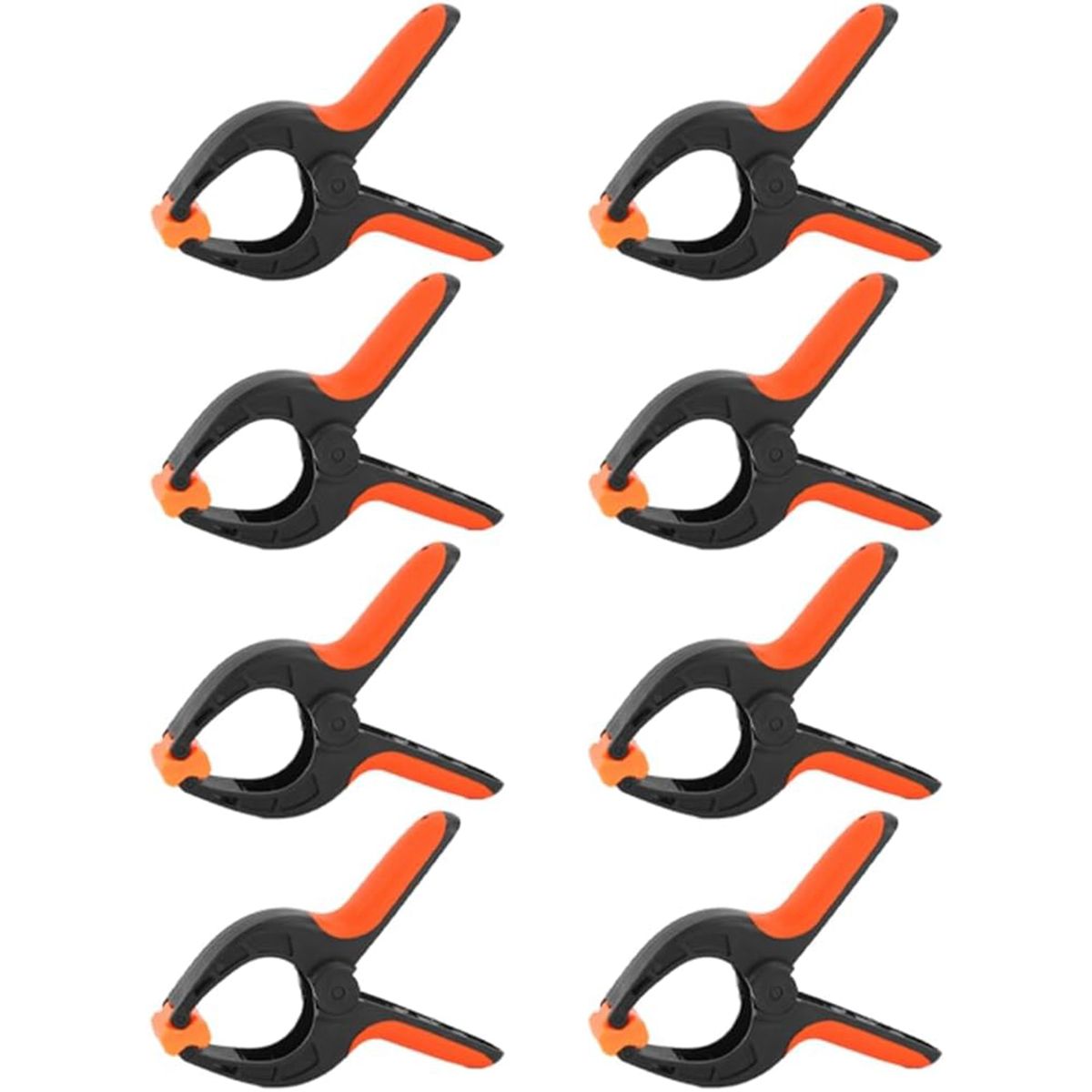 6-inch Ergonomic Nylon High Strength Spring Clamps Kit – 8 Piece