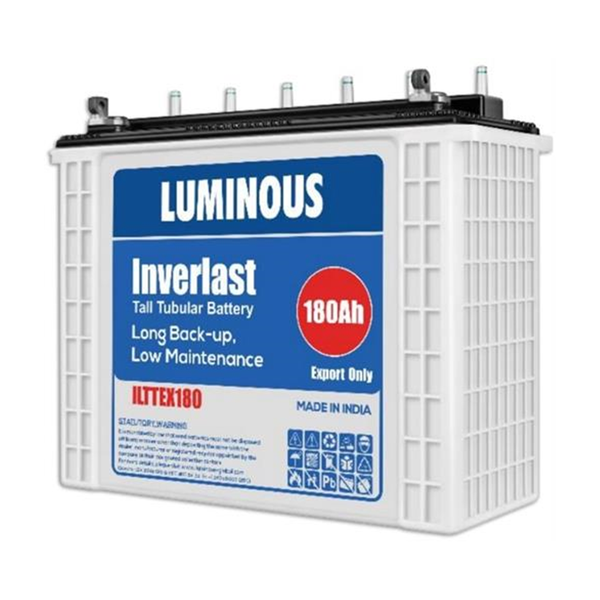 Solarix Luminous 12V 180AH Flooded Tall Tubular Battery