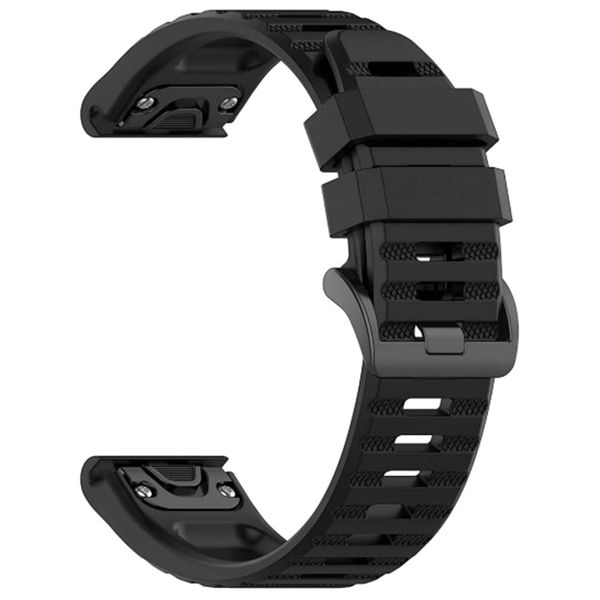 FocusFit Garmin Fenix 5/Fenix 6/Forerunner 935 22mm Textured Silicone Strap