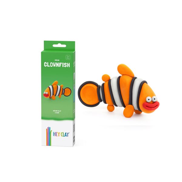 Hey Clay: Modelling Air-Dry Clay with Fun Interactive App: Clownfish 3 Cans