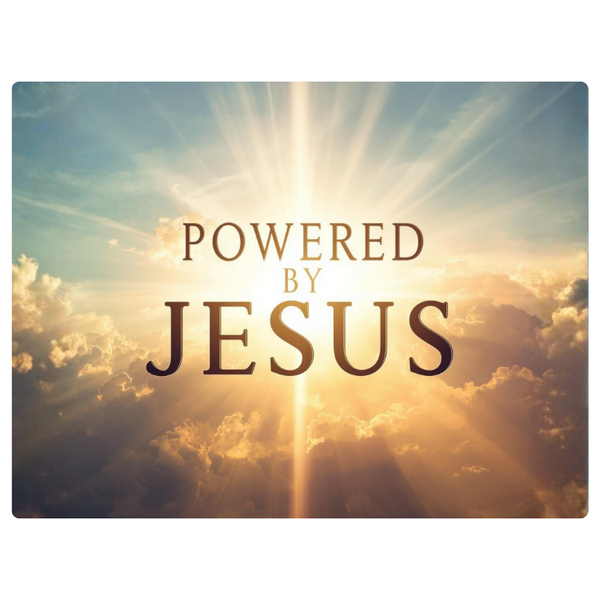 Sunrise Powered By Jesus Faith Printed Mouse Pad