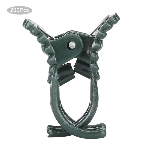 200 Pieces Green Orchid Plant Support Clips image