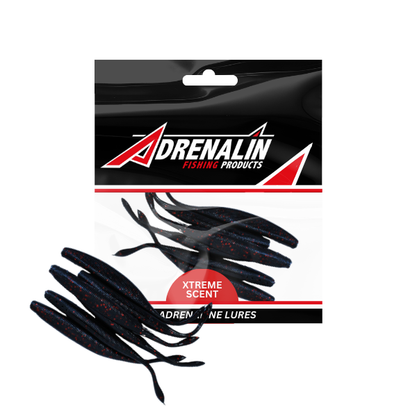 Adrenalin Fluke Lure Black And Red 5 Inch