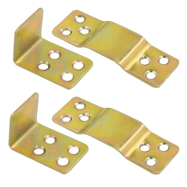 Tool DIY Heavy Duty Iron Shelving Corner Brackets Set of 2 - 9cm