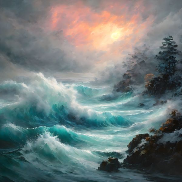 Canvas Wall Art - Wave Beauty