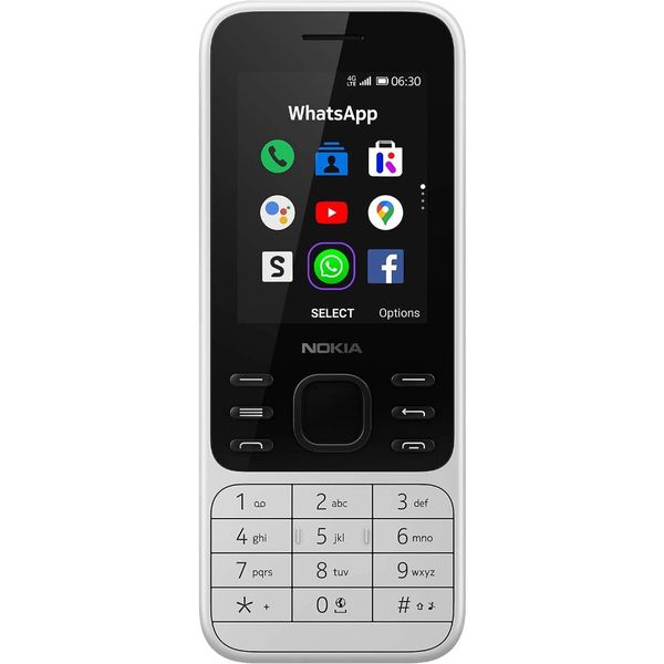 Keypad Quad-Band 2G WIFI Dual-SIM Phone for Seniors and Students - White