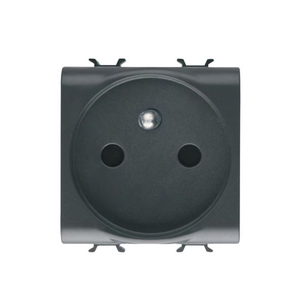 Gewiss - Chorus 2M 2P+E French 16A 250V Socket Black
