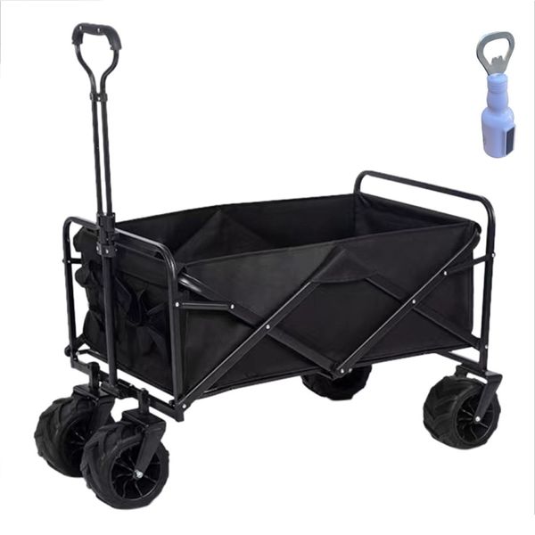Large Multifunction Collapsible Folding Trolley Cart with Bottle Opener