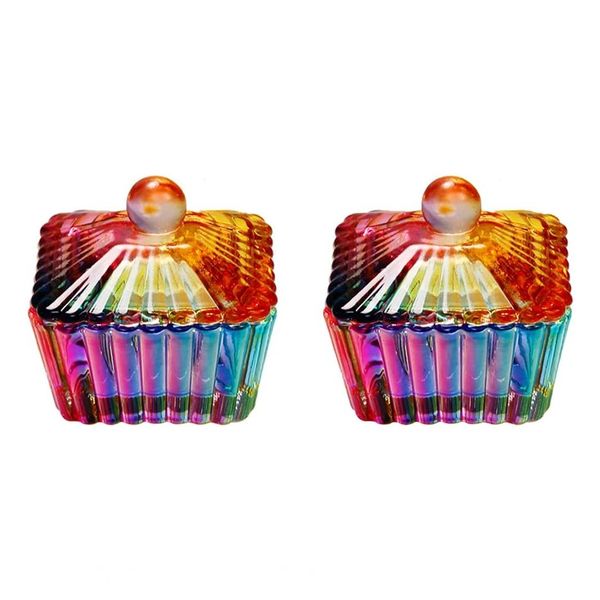 2 Pieces Laser Nails Art Dappen Dish