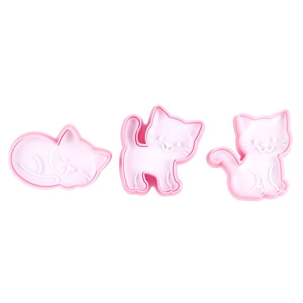 Cat Cookie Mold Set - 3 Pieces