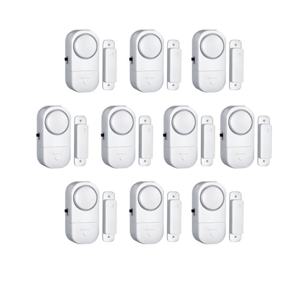 10 Pack Wireless Sensor Door Window Alarm 95DB Door Alarms For Kids Safety
