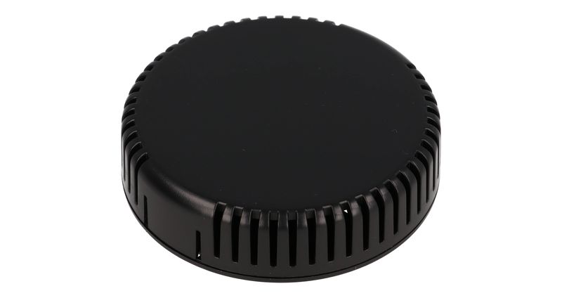 1551V13BK ABS Miniature Enclosure Vented 80×80×20mm Black IP30