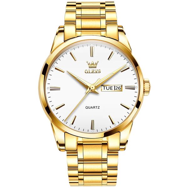 OLEVS Golden Landon Men"s Leisure Watch