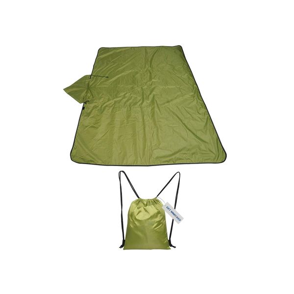GET UNBOXED Camping Blanket Waterproof Hooded Blanket 3 Seasons Warm Mat