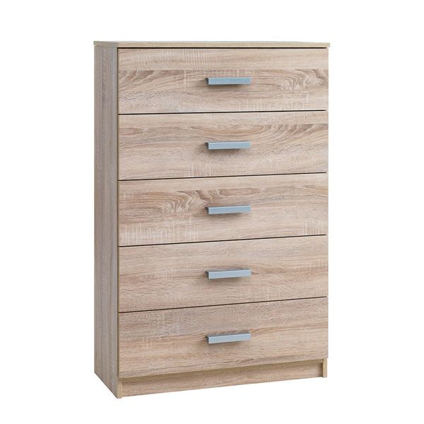 Chest of Drawer / Wooden Storage Cabinet - Oak Colour