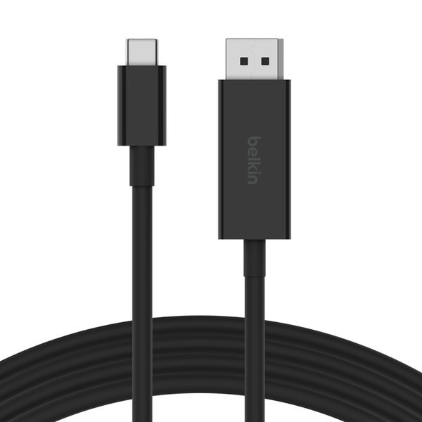 Bekin Connect - USB-C to Display Port 1.4 - 2 Meter Cable - Black