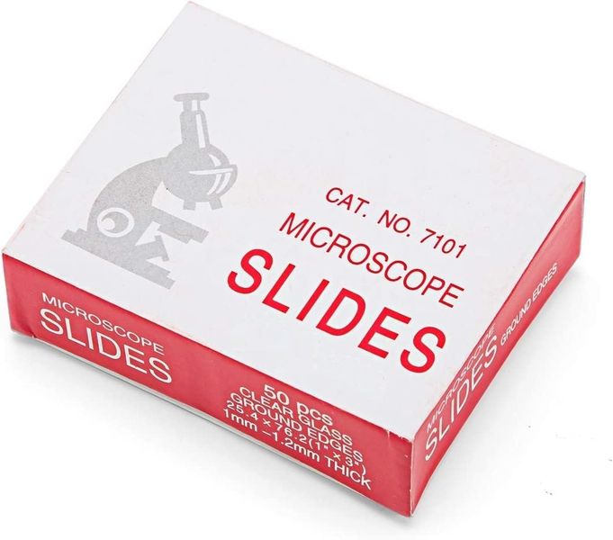 Microscope Glass Slides (Pack of 50 Slides) 26 x76mm