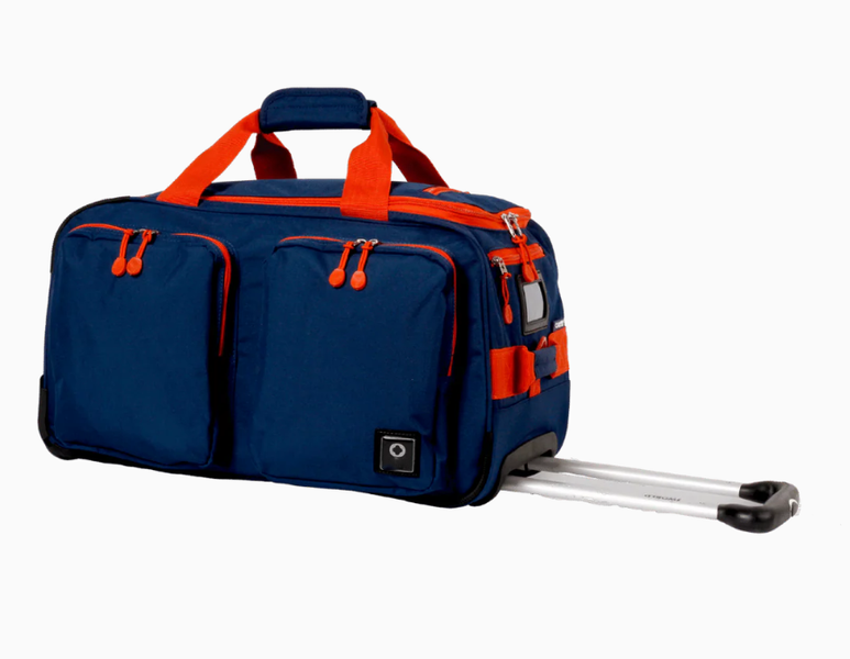 SamMag Biz Travel Duffel Bag with Wheels, Large Capacity Rolling Luggage