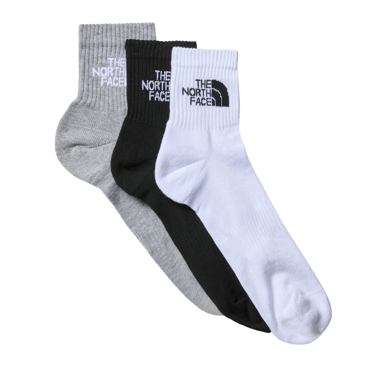 The North Face - Multi Sport Cushioned Quarter 3 Pack Sock -Multi Colour