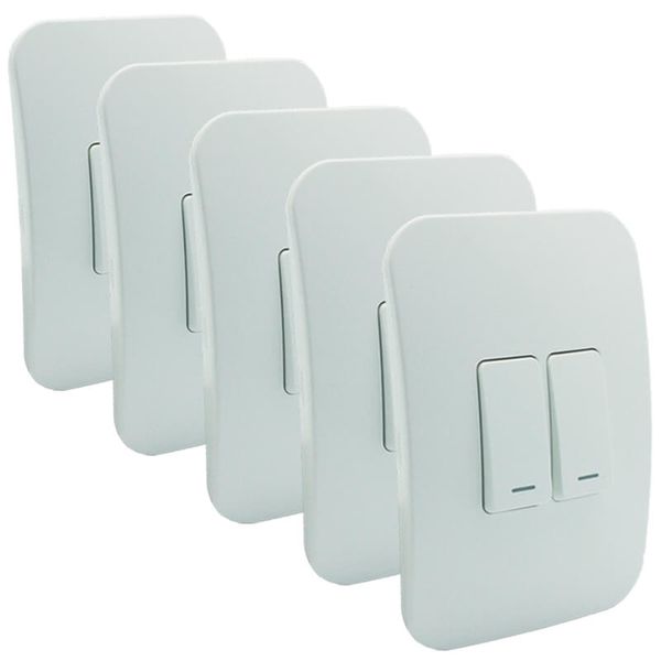 Veti Two Lever Light Switch Pack of 5 VG111C2VW