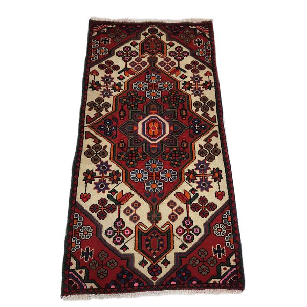 Hand-knotted Persian Carpet 125x65cm