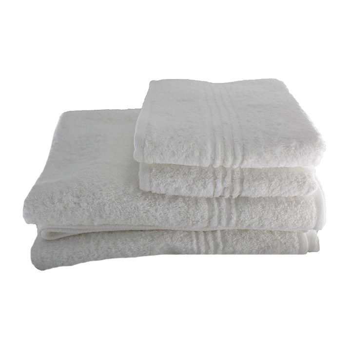 Glodina Luxury Marathon 550gsm 2 Hand Towels & 2 Bath Sheets White