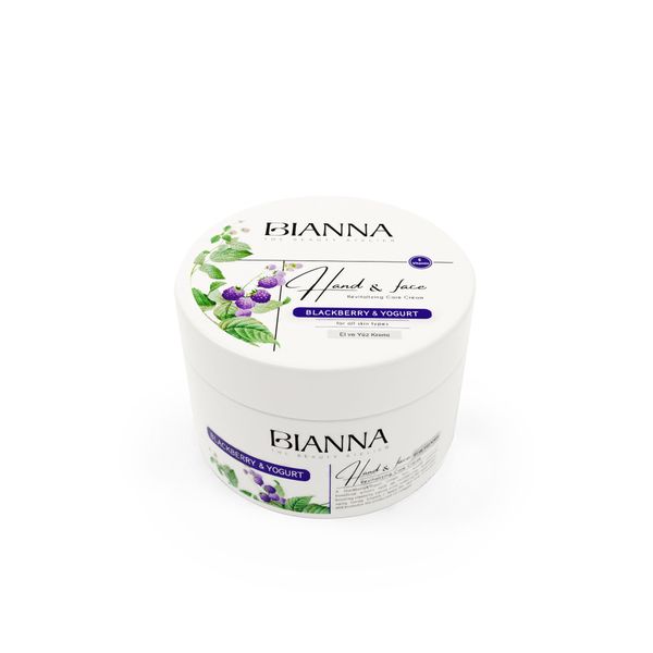 Bianna - Hand &amp; Face Cream - Yogurt &amp; Blackberry 250ml