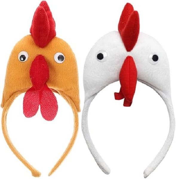 2 piece Rooster Headband for Cosplay Adorable Design Unique Headbands for Women