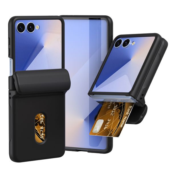 Wallet Card Slot Holder Phone Case Compatible With Samsung Z Flip 7 FE