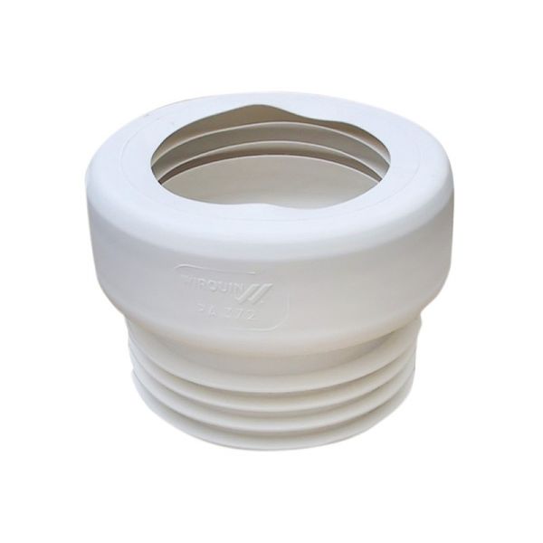 Wirquin - Straight Pan Connector - 110mm - White - Bulk Pack of 10