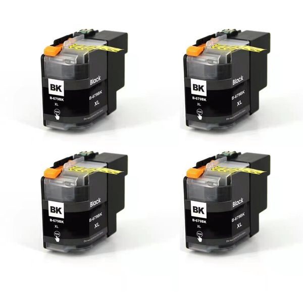 Brother 679 XL Black Ink Cartridge - Compatible (Set Of 4)